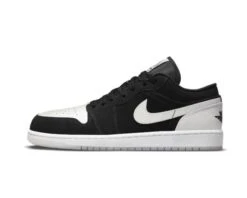 Air Jordan 1 Low Black White Diamond