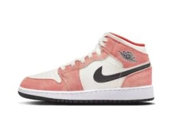 Air Jordan 1 Mid SE Orange Suede