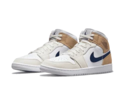 Nike-winkel -Nike-winkel air jordan 1 mid tan suede navy 1