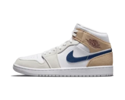 Air Jordan 1 Mid Tan Suede Navy