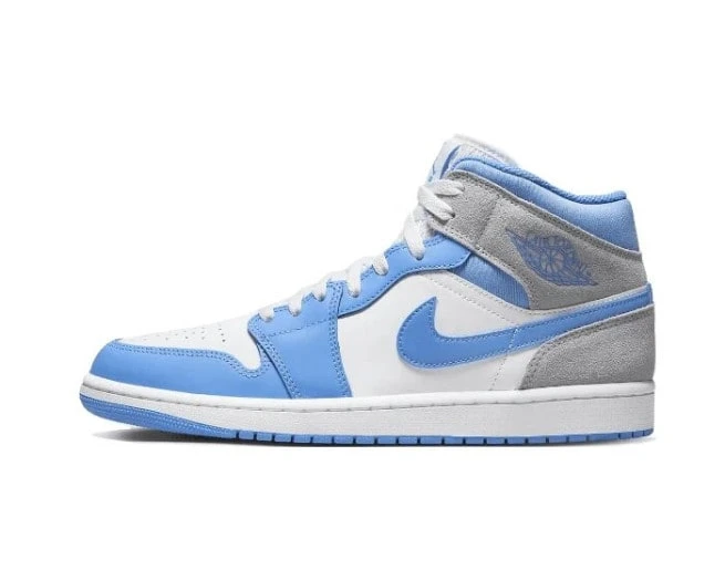 Air Jordan 1 Mid University Blue Grey 4 Air Jordan 1 Mid University Blue Grey - Afbeelding 2