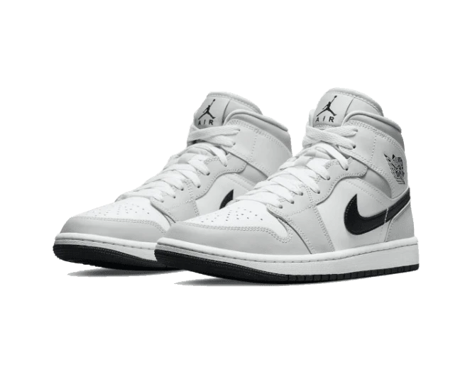 Air Jordan 1 Mid White Light Smoke Grey 4 Air Jordan 1 Mid White Light Smoke Grey - Afbeelding 2
