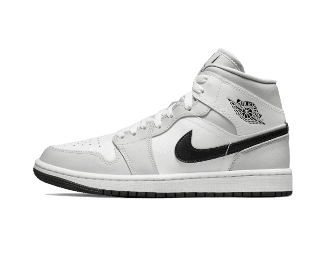 Air Jordan 1 Mid White Light Smoke Grey 3 Air Jordan 1 Mid White Light Smoke Grey