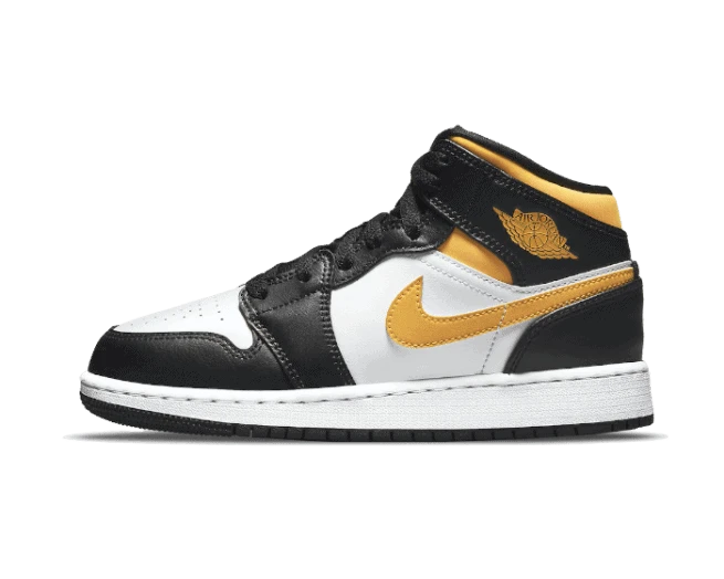 Air Jordan 1 Mid White Pollen Black 3 Air Jordan 1 Mid White Pollen Black