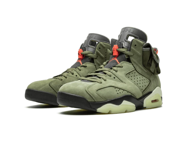 Air Jordan 6 Travis Scott Medium Olive 4 Air Jordan 6 Travis Scott Medium Olive - Afbeelding 2