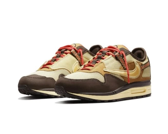 Nike Air Max 1 Travis Scott Cactus Jack Baroque Brown 4 Nike Air Max 1 Travis Scott Cactus Jack Baroque Brown - Afbeelding 2