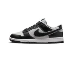 Nike Dunk Low Chenille Swoosh Grey Black